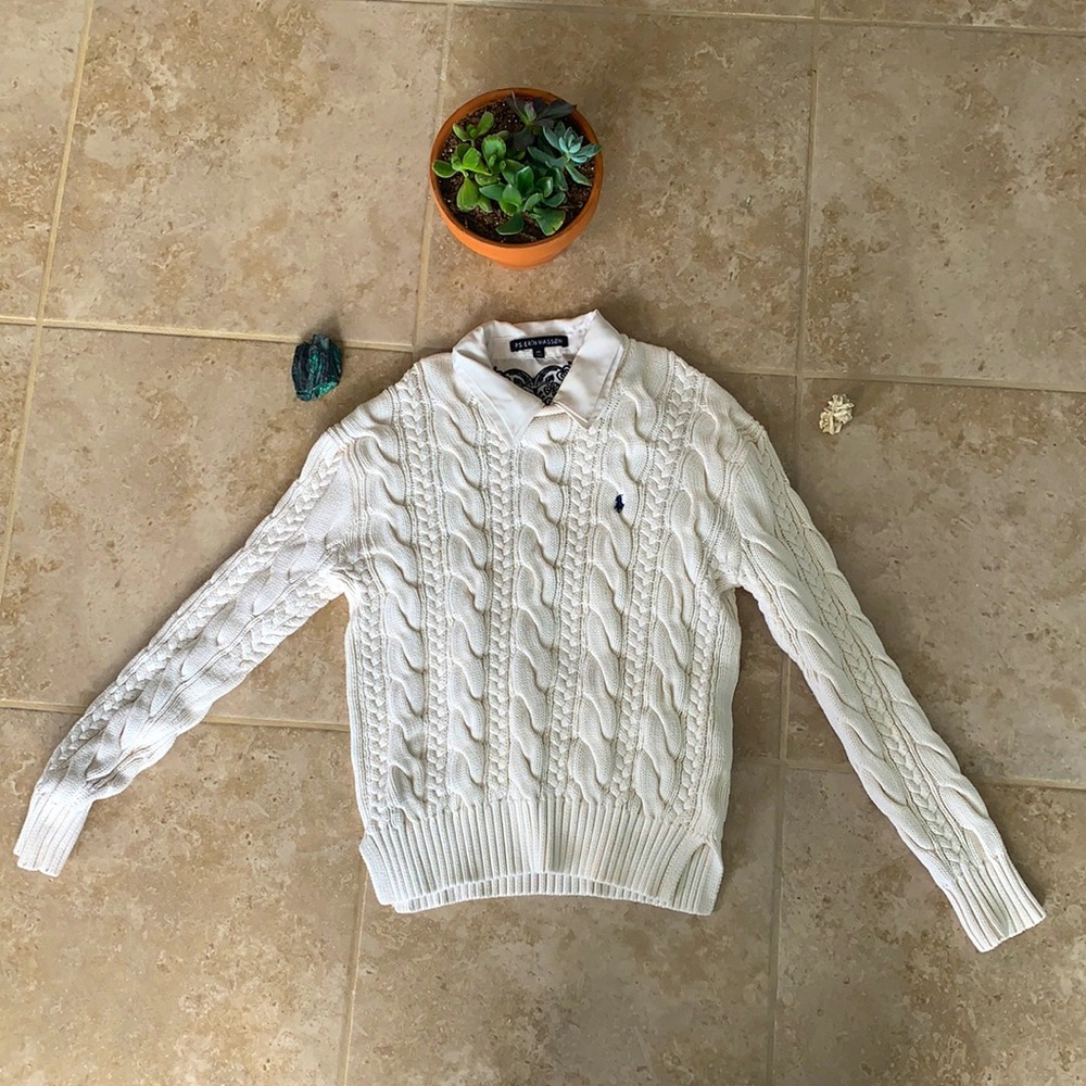 Polo Ralph Lauren cream sweater in mint condition
